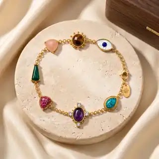 7 Chakra Eternal Bracelet indoor view