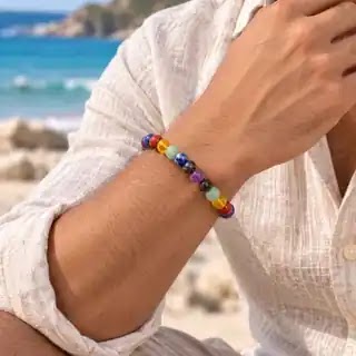 7 Chakra Bracelet lifestyle view
