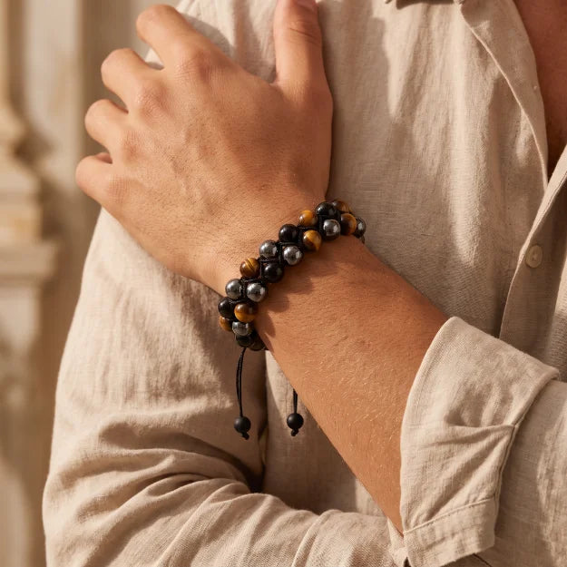 Triple Protection Double Tie-Up Bracelet